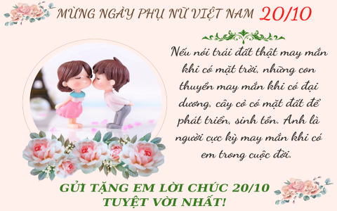 Lời chúc hay ngày Phụ nữ Việt Nam 20/10