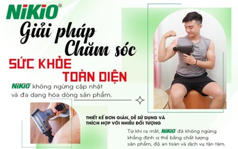 NIKIO – Thương hiệu máy massage uy tín, đồng hành cùng sức khỏe người Việt