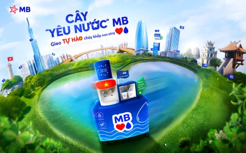 “Cây Yêu Nước” phủ xanh hơn 300 chi nhánh MB: Gieo tự hào chảy khắp non song