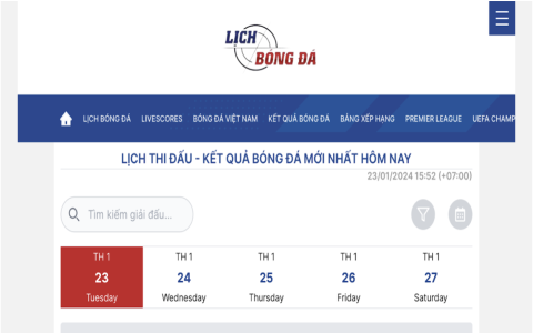 Lịch bóng đá: Chinh phục cảm xúc, khám phá niềm vui bóng đá