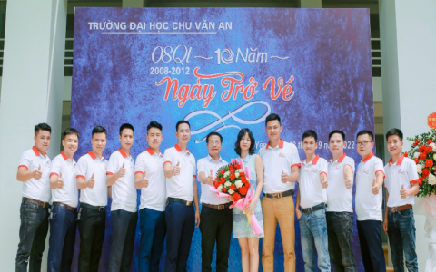 Trường Đại học Chu Văn An: Gặp mặt cựu sinh viên Ngành Quản trị kinh doanh QT08 sau 10 năm ra trường