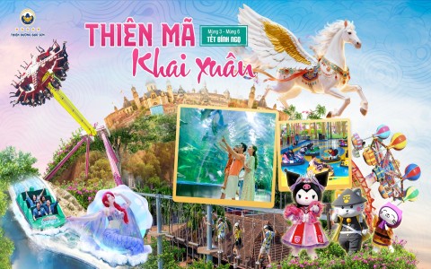Thiên mã khai xuân - Lễ hội du xuân đặc sắc chào Tết Bính Ngọ 2026 tại Công viên Thiên đường Bảo Sơn