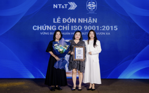 NT&T JSC chính thức đón nhận chứng chỉ ISO 9001:2015, khẳng định cam kết chuẩn hóa chất lượng và phát triển bền vững