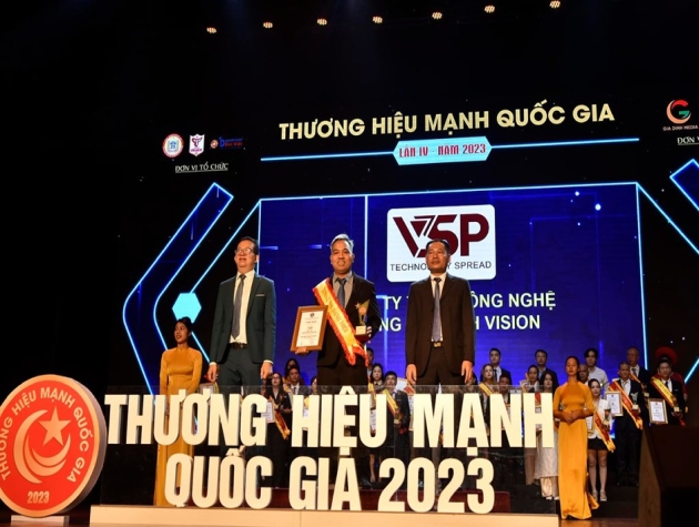 Thương hiệu VSP xuất sắc giành được giải thưởng “Sản phẩm và dịch vụ tin dùng 2023”