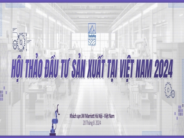 Hội thảo đầu tư sản xuất tại Việt Nam 2024 thu hút hàng trăm doanh nghiệp tham gia