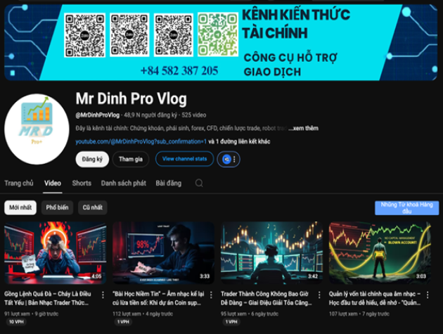 Mr Dinh Pro Vlog - Lập trình công cụ giao dịch tự động – Kiến thức tài chính đa chiều và nghệ thuật giải trí qua âm nhạc