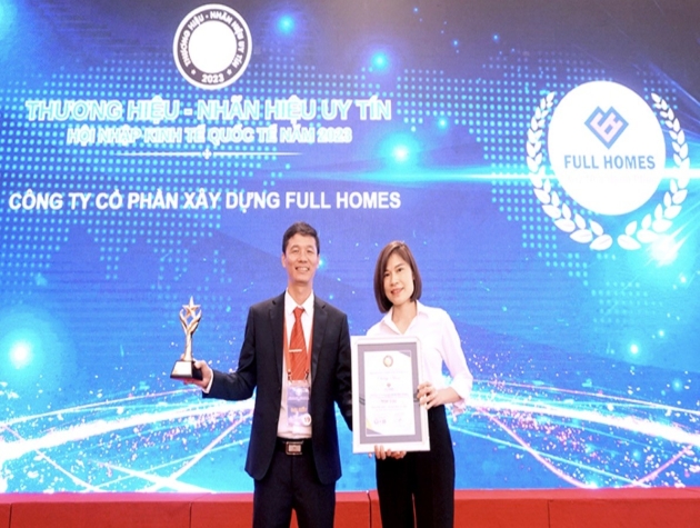 Full Homes lọt Top 10 Thương hiệu - Nhãn hiệu Uy tín Hội nhập Kinh tế Quốc tế năm 2023