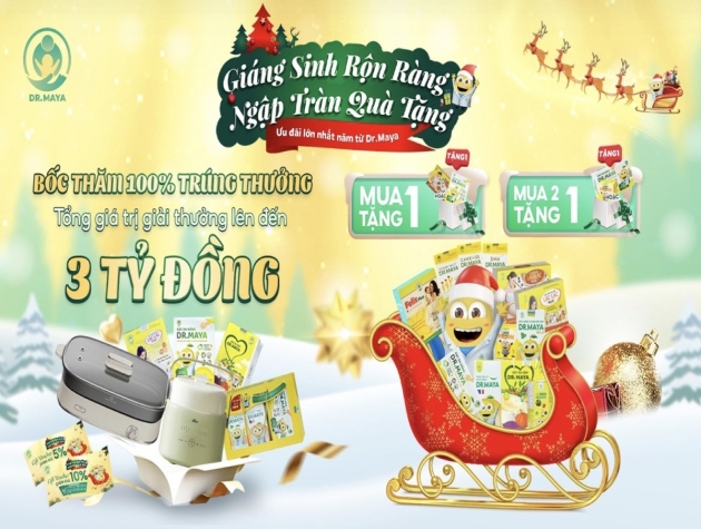 Giáng sinh rộn ràng - Ngập tràn quà tặng cùng Dr.Maya
