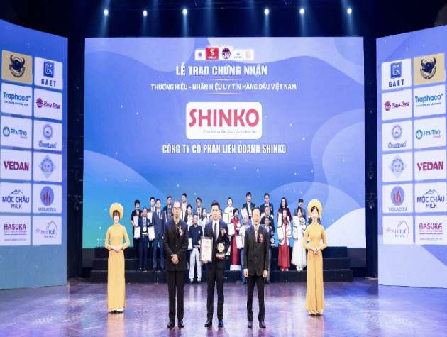 SHINKO CORP đạt chứng nhận Top 20 Thương hiệu – Nhãn hiệu uy tín hàng đầu 2025